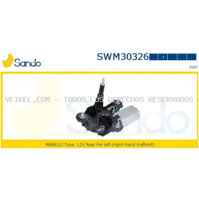 Motor del limpiaparabrisas SANDO: SWM303261