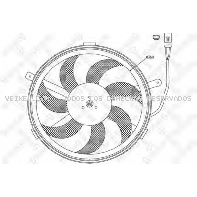 Ventilador, refrigeración del motor STELLOX: 2999395SX