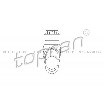 Sensor de revoluciones, control del motor TOPRAN: 407869