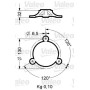 Soporte, luz omnidireccional VALEO: 040027