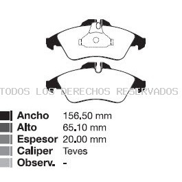 Juego de pastillas de freno FRAS-LE: PD417_CVADVANCED
