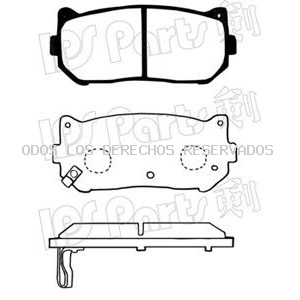 Juego de pastillas de freno IPS Parts: IBR1K00