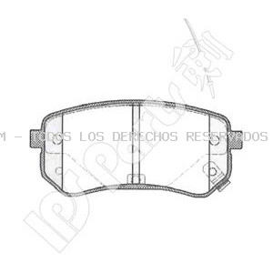 Juego de pastillas de freno IPS Parts: IBR1K05