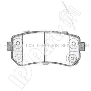 Juego de pastillas de freno IPS Parts: IBR1K11