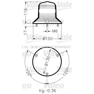 Luz de aviso, de destellos VALEO: 040015