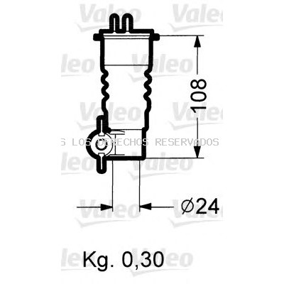 Soporte, luz omnidireccional VALEO: 040031