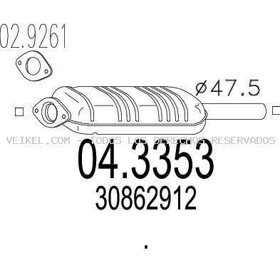 Faro principal VALEO: 043353