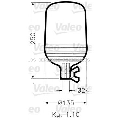 Faro orientable VALEO: 040010