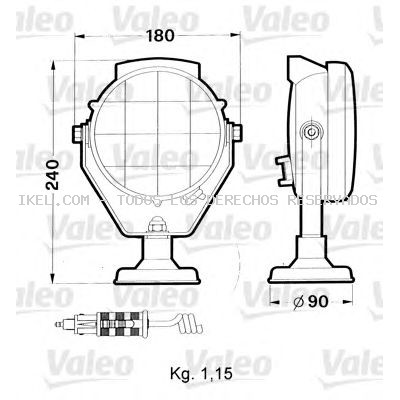 Faro de trabajo VALEO: 040021